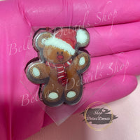 Christmas Santa Bear Toppers Chocolate 10pz