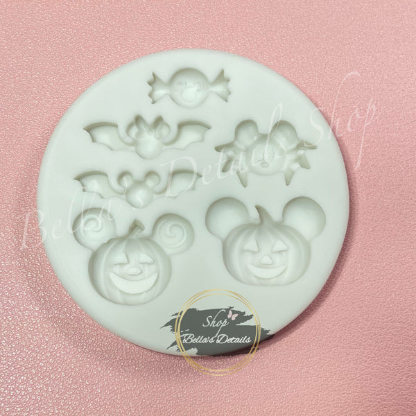 Halloween Mouse Pumpkin & vampire Mold
