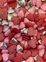 Hearts Red, Pink and Silver 3oz