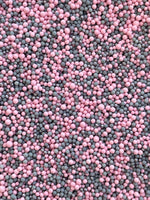 Gray Pink Sprinkles Nonpareils