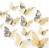 Butterflies pack of 12, 3 different sizes
