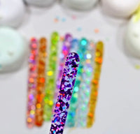 Sparkle Acrylic Popsicle Sticks (Set of 12)