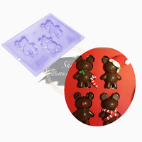 Baby Teddy Bear Chocolate Mold / 3 part