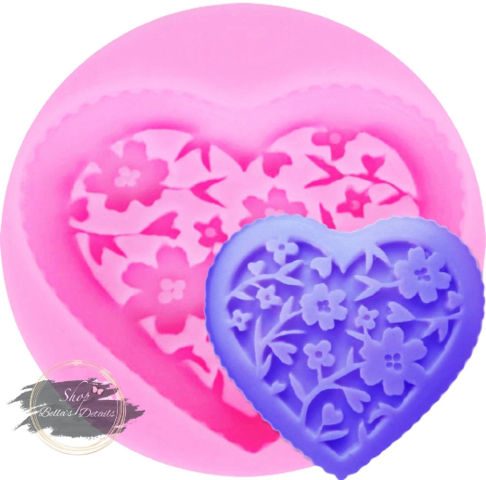 Floral Heart mold
