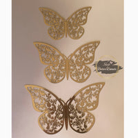 Butterflies pack of 12, 3 different sizes