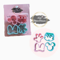 Mickey Mouse Set of 4 Fondant Cutters