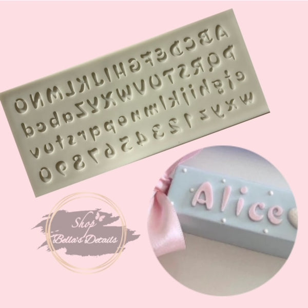 Letters and Numbers Mold